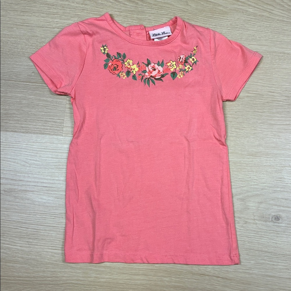 Little Lass Pink Floral Tee